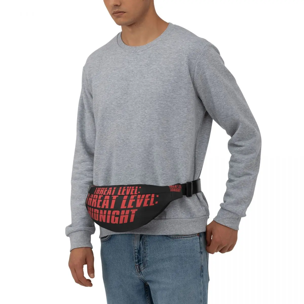 Threat Level Midnight - The Office Unisex Waist Bag Multifunction Sling Crossbody Bags Chest Bags Short Trip Waist Pack