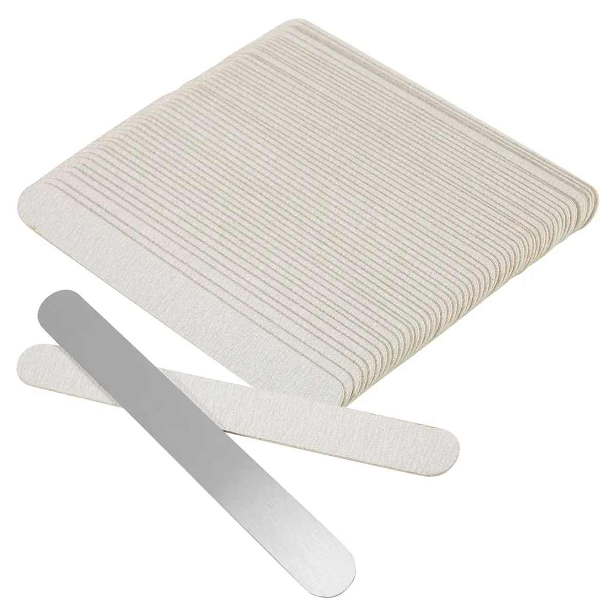 ●Nail File 180 Grit Professional Russian Manicure Reusable Peel and Stick Nail Files, Replaceable Emery Boards,Steel Base