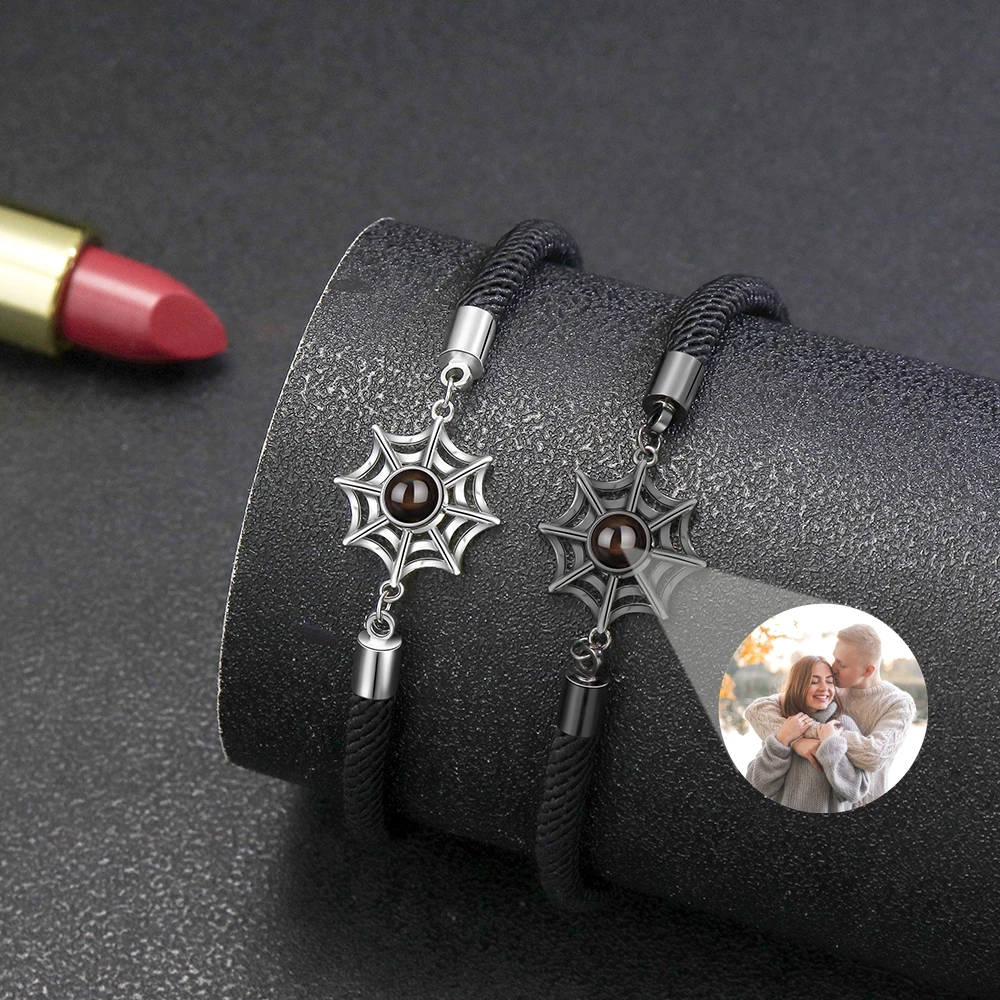 مخصص صور سوار للنساء الرجال الإسقاط صور النحاس سوار زوجين صبي فتاة شخصية هدية الأزياء والمجوهرات #2