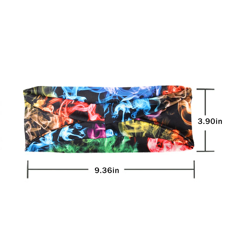 Women Headband Girls Summer Boho Hair Band Floral Bohemian Cross Turban Bandage Bandanas Hair Accessories Headwrap Yoga Headwear