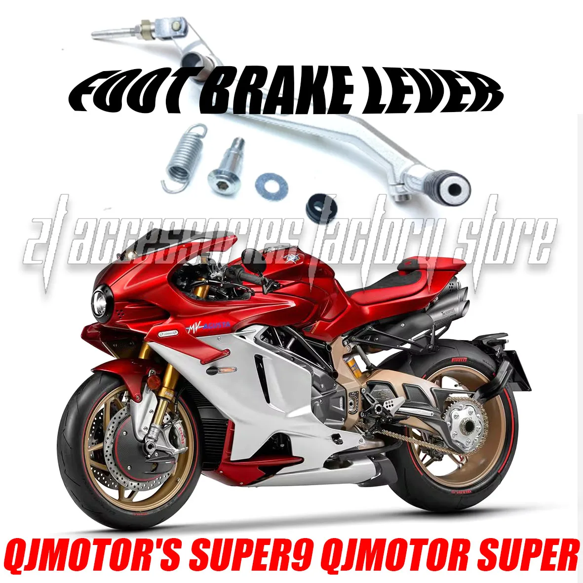 

Для QJMotor Super9 QJMotor Super 9 921, рычаг переключения передач, педаль переключения передач, аксессуары для мотоциклов, рычаг переключения передач, педаль переключения передач Super 9 921