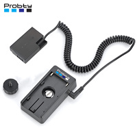 ACK-E18 LP-E17 DR-E18 Dummy Battery with NP-F Battery Adapter Plate for Canon EOS 750D Kiss X8i T6i 760D T6S 77D 800D 200D 250D