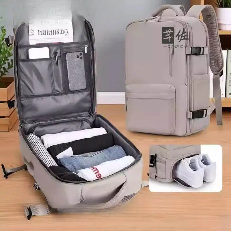 travel-backpack-men's-double-shoulder-lightweight-portable-bag-short-trip-business-trip-computer-bag-large-capacity-luggage