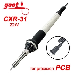 GOOT Electric Soldering Iron for Precision PCB 220V/110V 22W Welding Repair Tool Made in Japan CXR-31