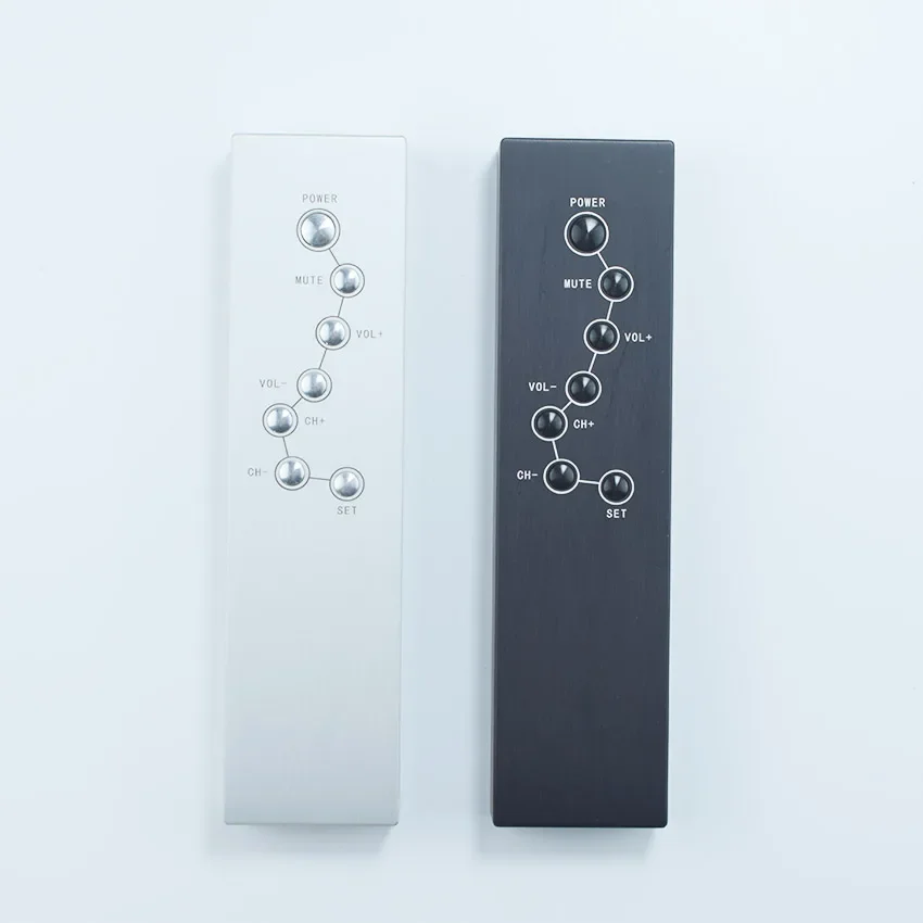 جميع الألومنيوم الأشعة تحت الحمراء إشارة 7 مفاتيح التحكم عن بعد ل Hifi الصوت CD المضخم التلفزيون فك التشفير