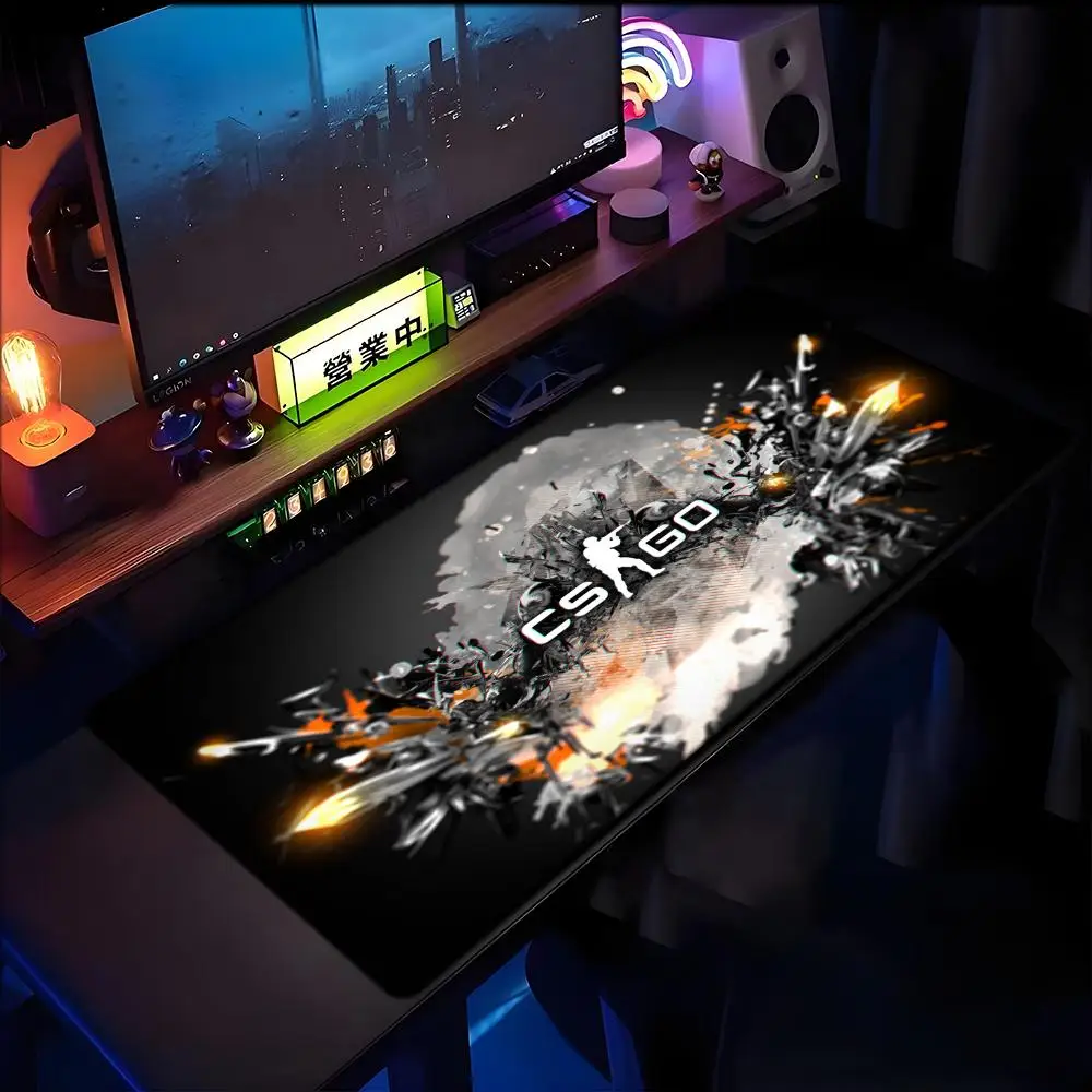 HOT Game team C-Counter Strike Black Locking Edge Mousepad PC Decorate the bedroom Computer Laptop Game Table Mice Mat cs go