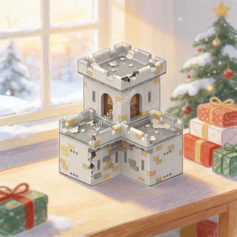 

1589pcs MOC Creation Set The Inner Wall Castle Model Building Blocks Construction Toys Christmas Gifts Idea Education Kids