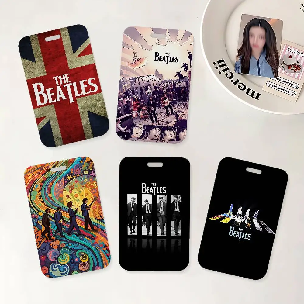Porta Tarjetas de Identificación con Correa para el Cuello de The B-Beatles, para Niños, Porta Tarjetas de Crédito, Porta Credenciales, Regalo