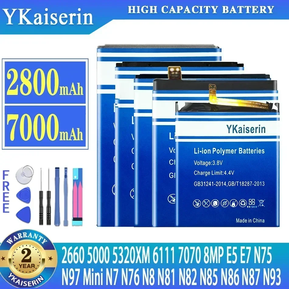 

BL-4B Battery For Nokia N76 5000 5320XM 7070 2660 6111 N75 N97 Mini,N8 N8-00 ,E5-00 E5 E7 E7-00 N85 N86 N87 8MP N93 N7 N81 N82