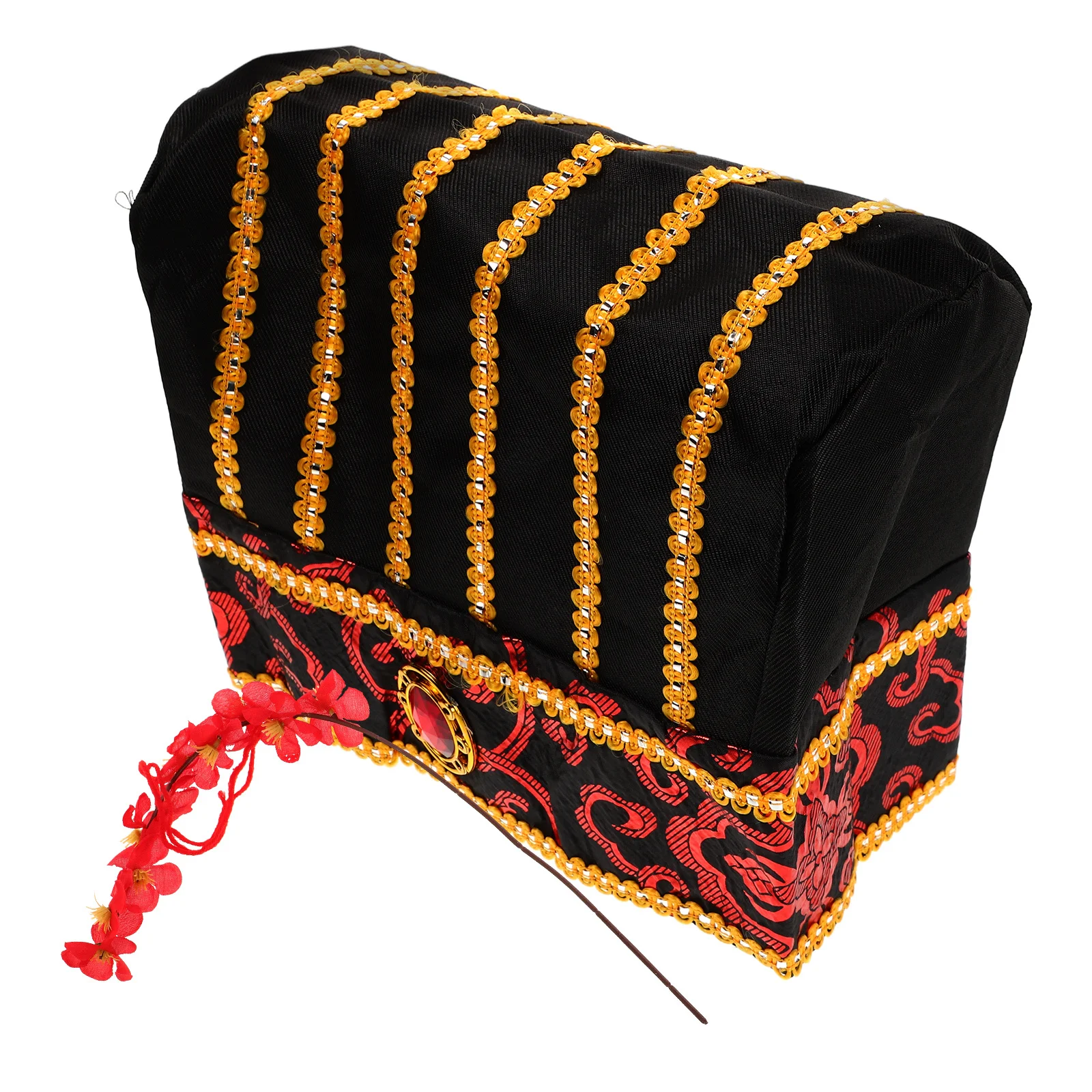 

Hat Meticulously Crafted Traditional Chinese Cloth Hat for Daily Wear Party Outfit Historical Costume Decoration