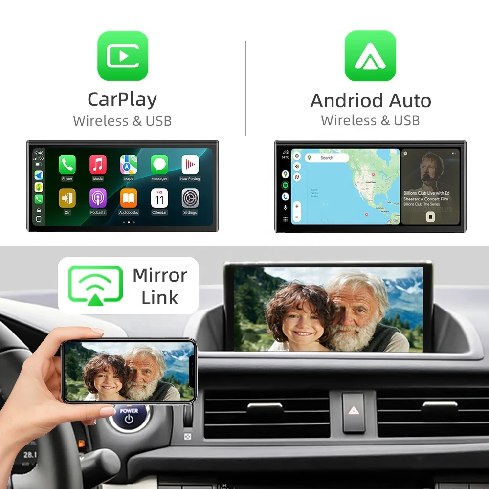NewFor Lexus CT 2018-2022 Linux Interface Box Wireless CarPlay Android Auto CarPlay Module Decoder Car Radio Binarytek