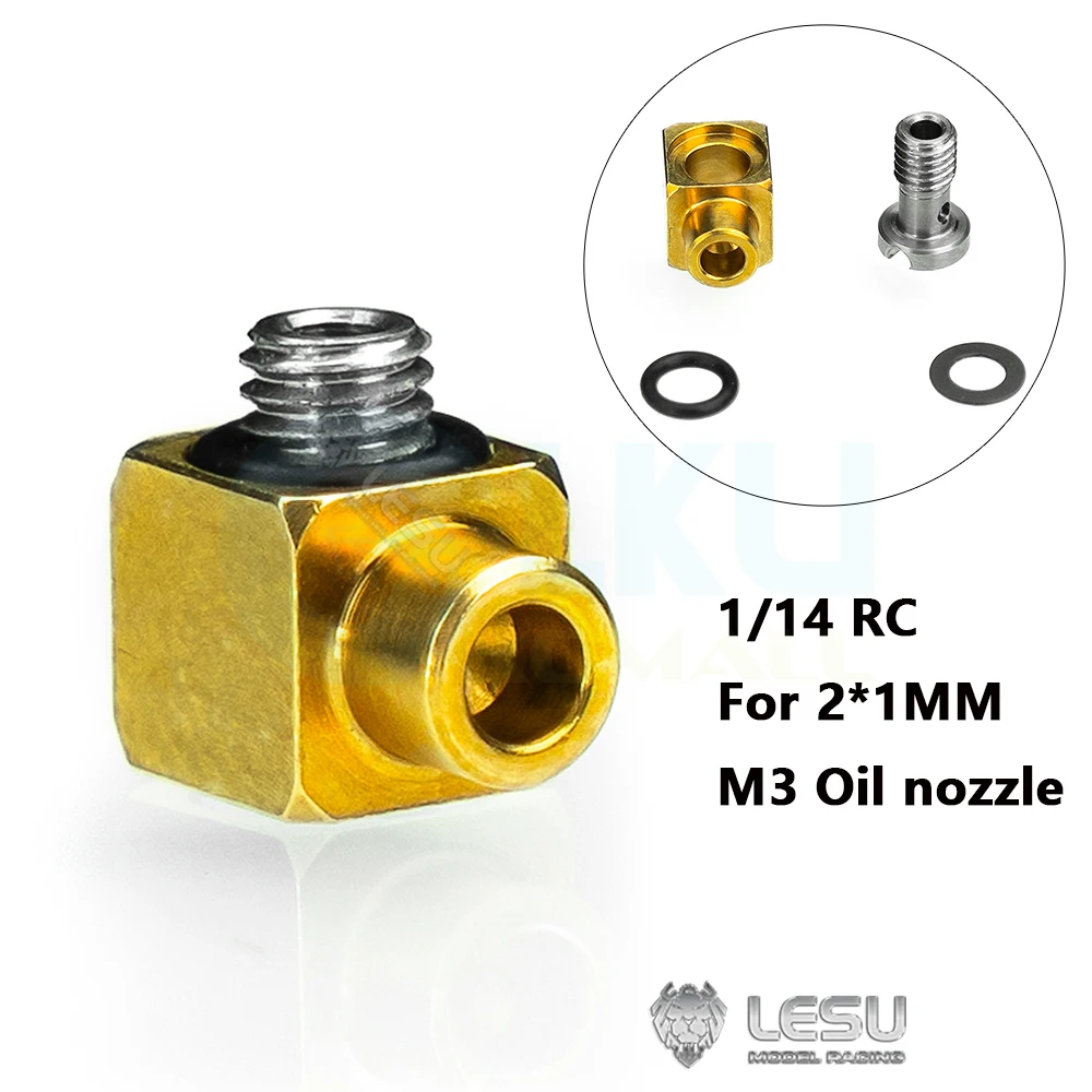 LESU Y-1545 Stainless Steel Precision Elbow M3 Grease Nozzle for 2*1mm Brass Pipe Oil Pipe Installation Or DIY Project