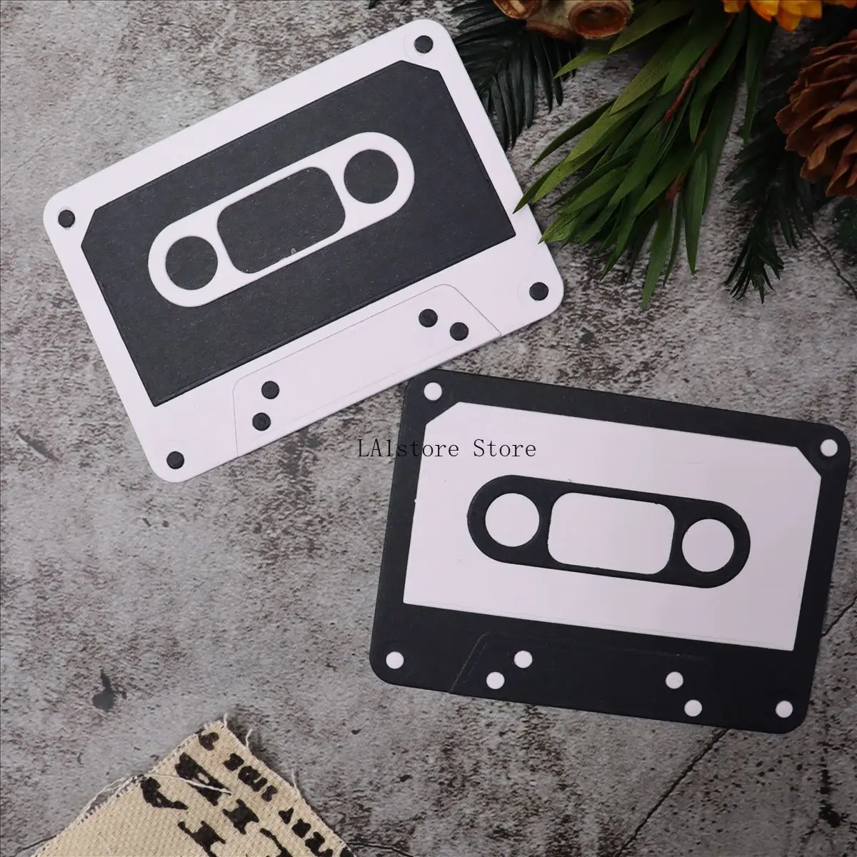 Audio tape greeting card background decoration cutting dies embossing carbon steel mold scrapbook handbook DIY making tools