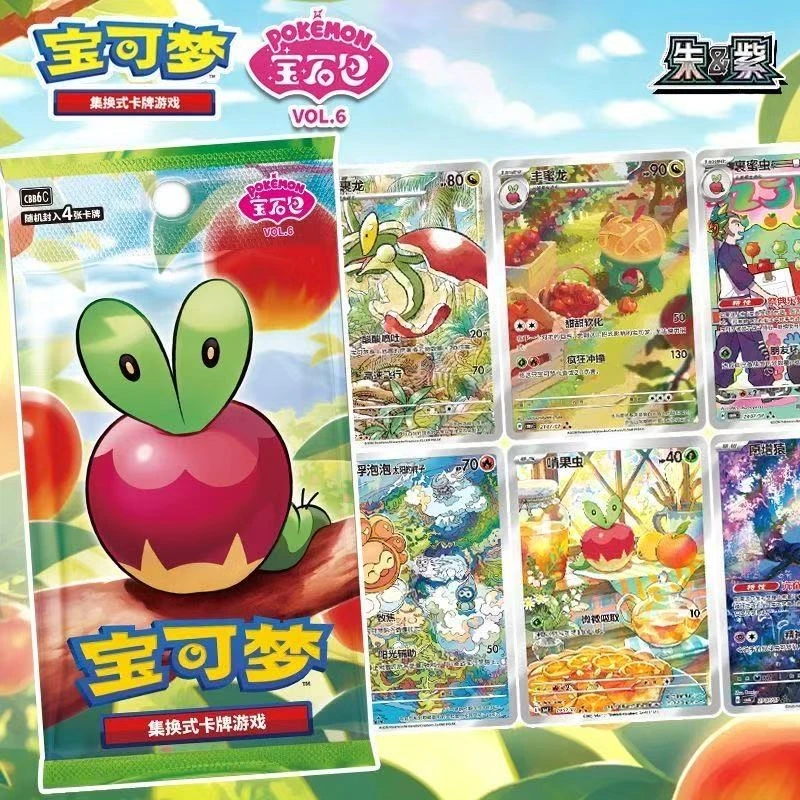 100-original-sealed-pokemon-card-scarlet-violet-gem-pack-vol6-supplementary-pack-ptcg-game-collection-card-children's-toy-gift