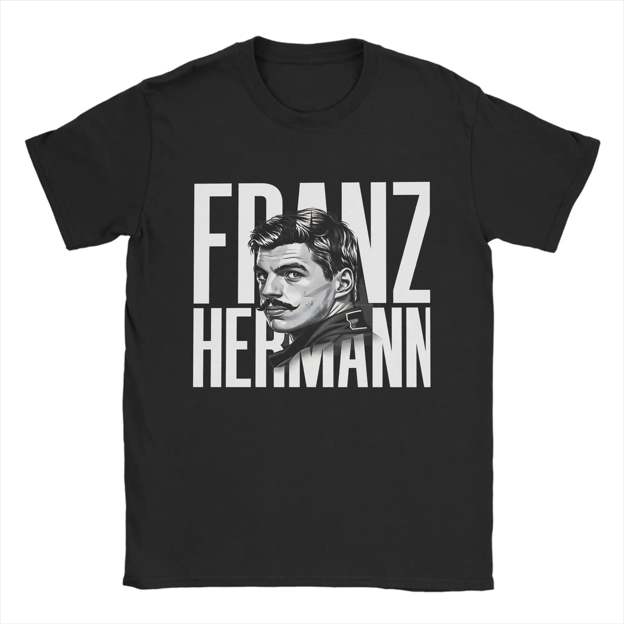 Camiseta con estampado gráfico de memes divertidos de Franz Hermann, camiseta informal de gran tamaño para hombre y mujer, ropa de manga corta con cuello redondo de algodón, moda de verano