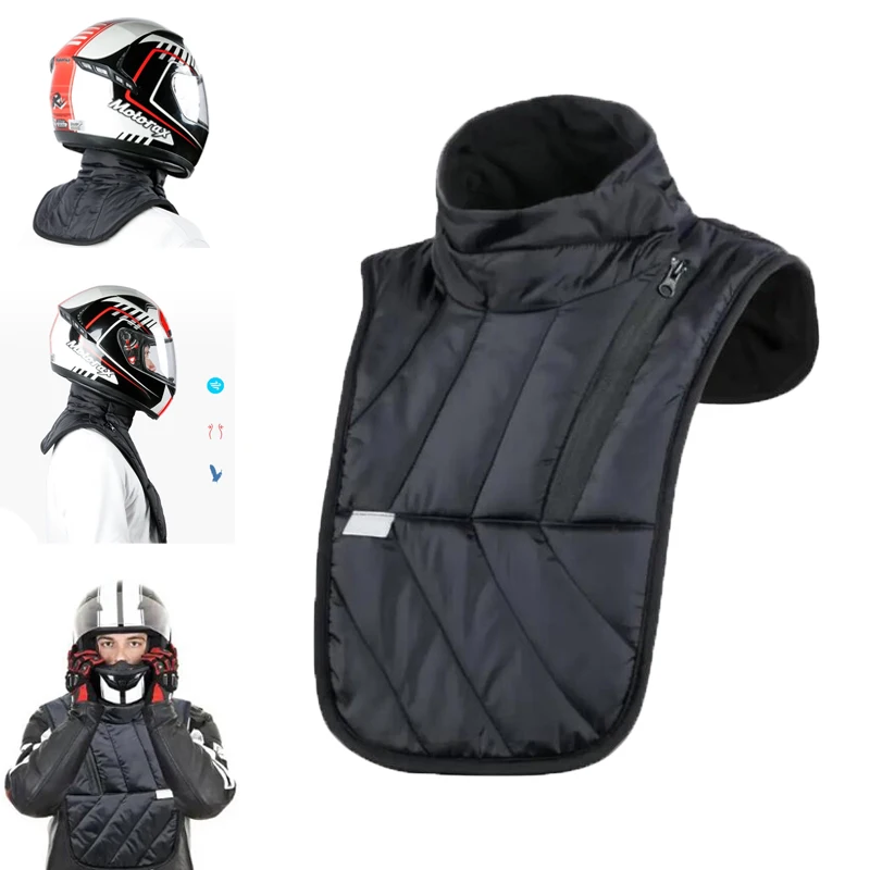 

Мотоциклетный велосипед с полной шеей, теплый плащ для верховой езды, утолщенный, водонепроницаемый, уличный, холодный, для мужчин и женщин, теплый плащ на шею, теплый внутри