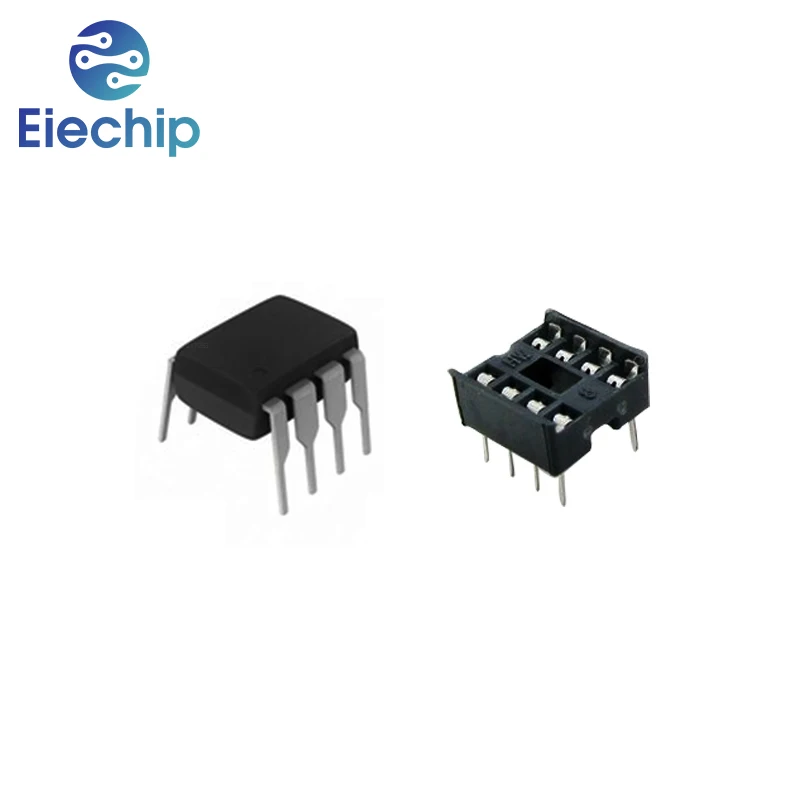 20pcs NE555 IC 555 & 8 Pin DIP Sockets (10 each) ic ne555 and Sockets DIP8 diy for arduino starter kit