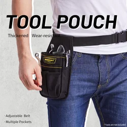 WINHUNT Tool Pouch Tool Belt Pouches with Belt Clip Utility Mini Tool Organizer Pouch for Electrician,Carpenter,Construction