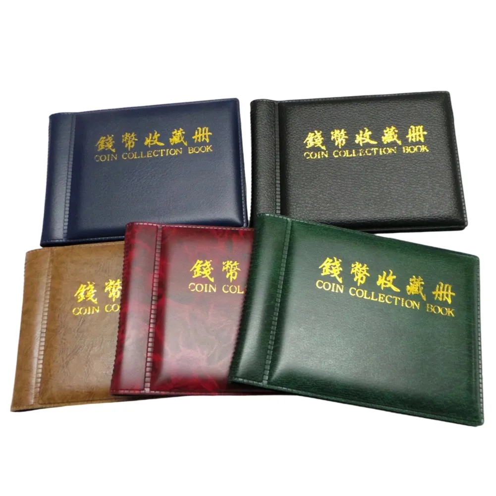 Coin Holder Album Book for Collecting Pennies Tokens Medallions Badges 60 Pockets 10 Storage Portable and Lightweight