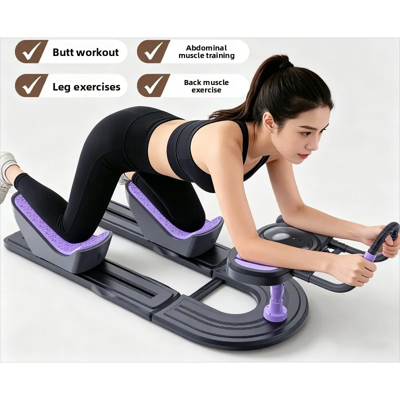 Healthy Waist Crawler, Fat Burning Trainer, Knee and Waist Protection, Abdominal Muscles, Buttocks and Legs Exercise，Ab Rollers