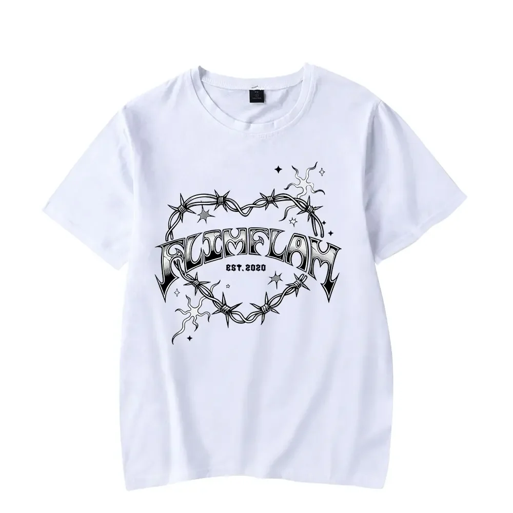 Flamingo Flim Flam Merch Barbed Wire Tee Summer Women Men Fashion Casual Short Sleeve T-shirts Top