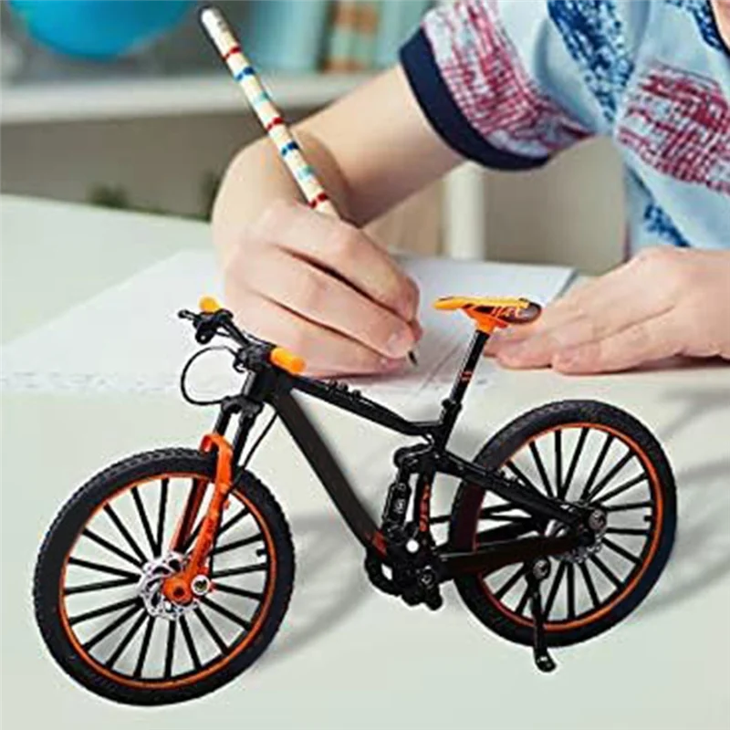 نموذج دراجة هوائية جبلية ديكور دراجة الفن المعادن دراجة ركوب الدراجات هدايا لراكبي الدراجات ديكور المنزل سطح المكتب الحلي دائم-