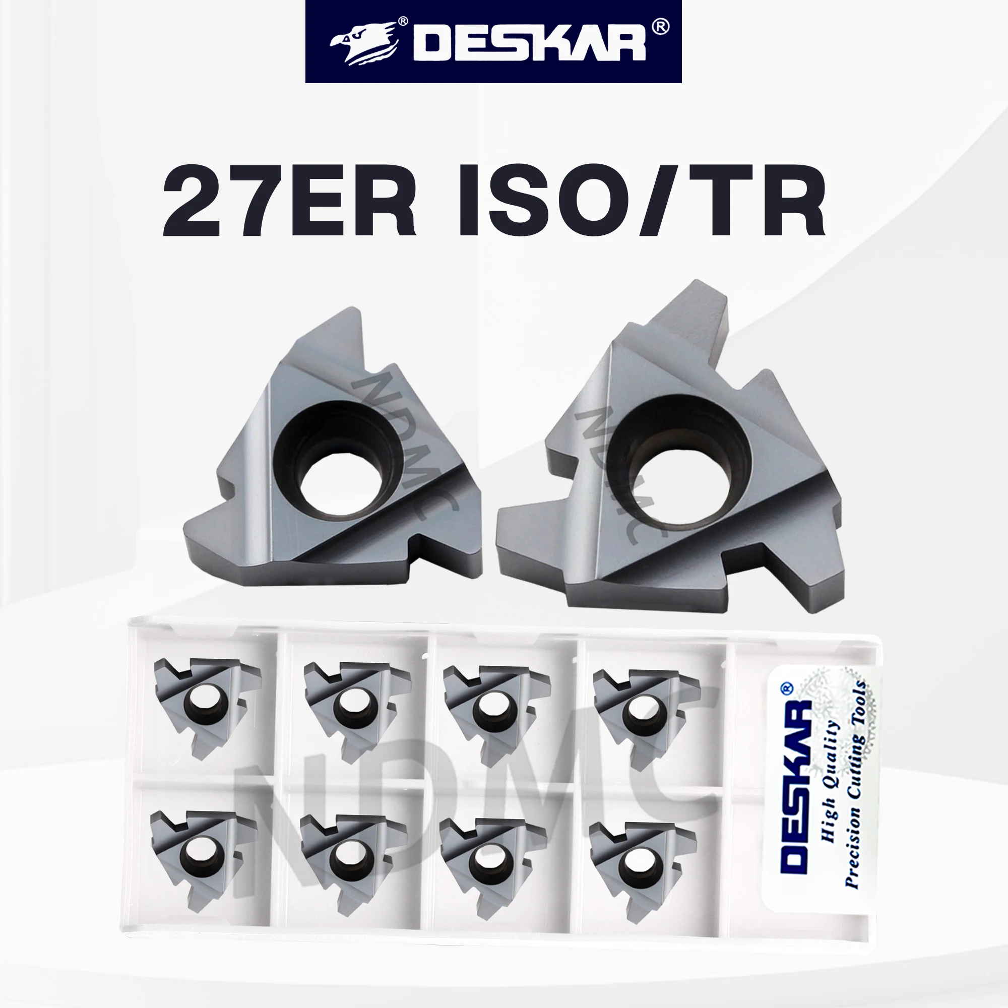 

CNC Lathe 27ER 8.0ISO LDA Universal Material Inserts 27ER 8TR LDA Threading Insert Machining Center T-shaped Thread Tooth Blade