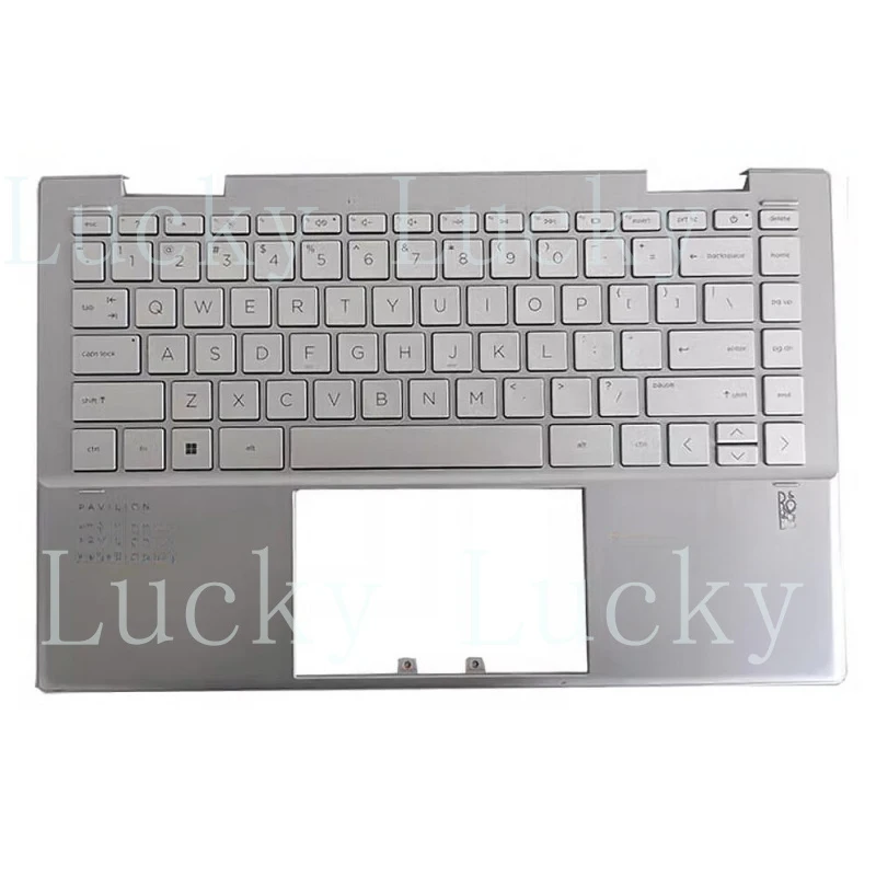 

Для HP Pavilion X360 14-DY 14m-dy TPN-W146: Панель для рук (палмрест) с клавиатурой и корпусом C