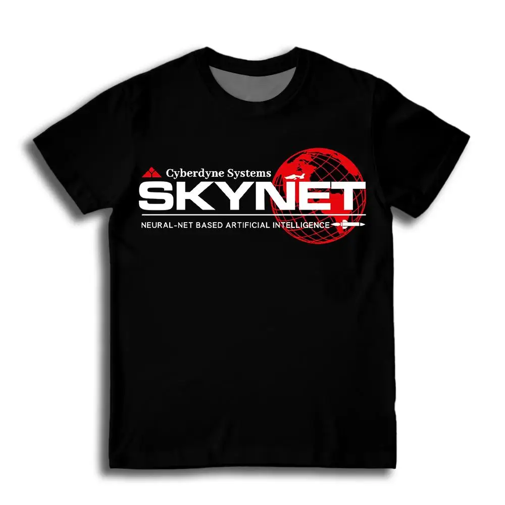Cyberdyne Systems Skynet Graphic Print T-shirt Summer Breathable Quick-drying Outdoor Sports T-shirt Men's Women's Casual Tops