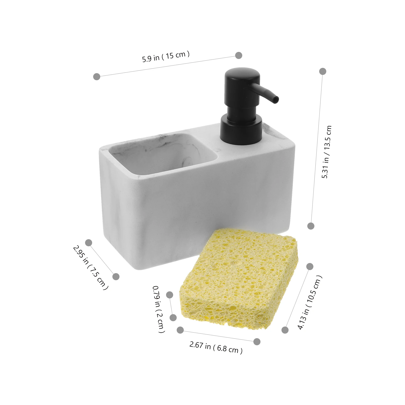 

Hand Soap Dispenser Bottle 100ml Kitchen Sponge Holder Easy Clean Portable Lotion Pump Jar Shower Gel Container