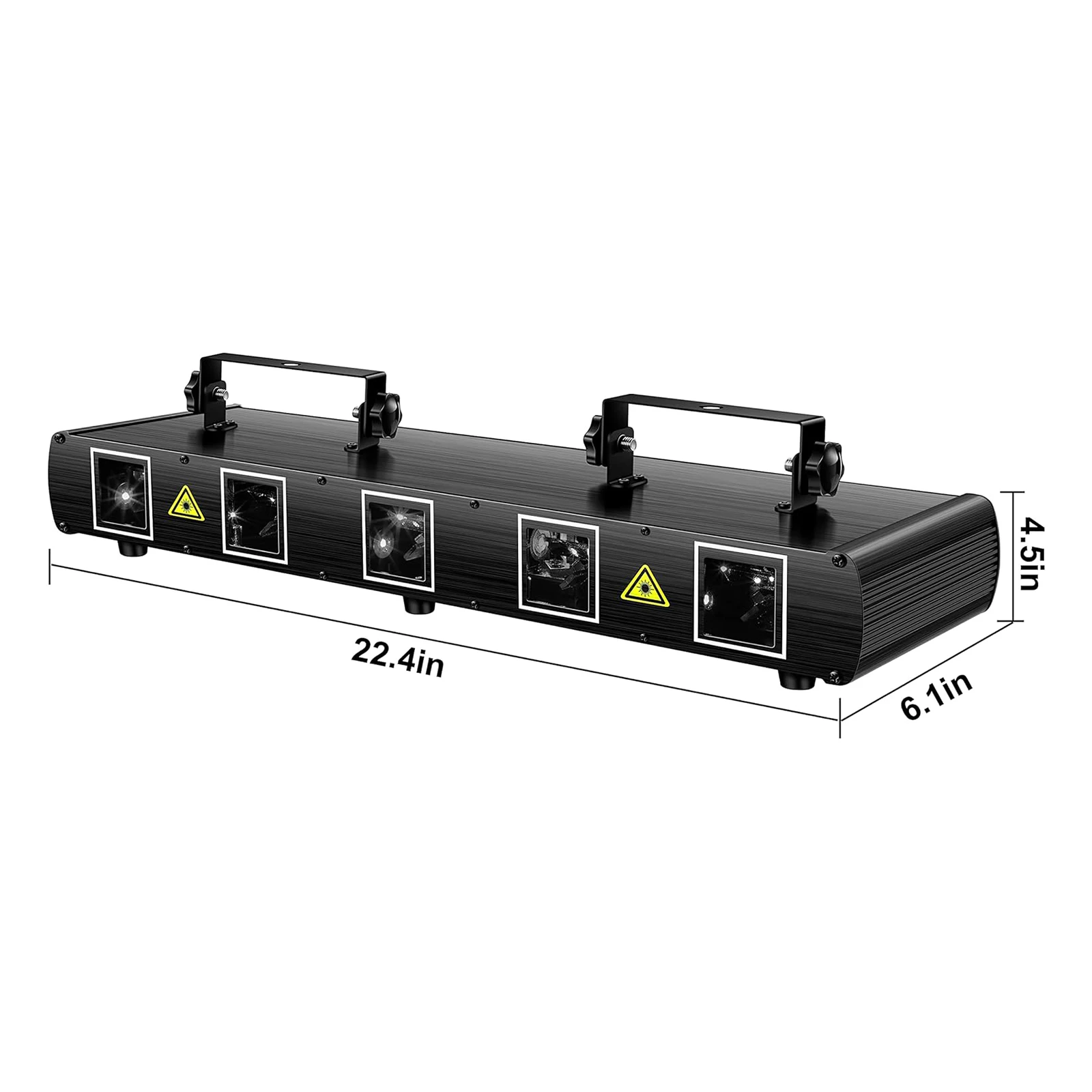 Datewink Five-hole Stage Lights RGBYC Stage Lighting Patterns Effect Projector DMX Control For DJ Disco Club Party Show Wedding