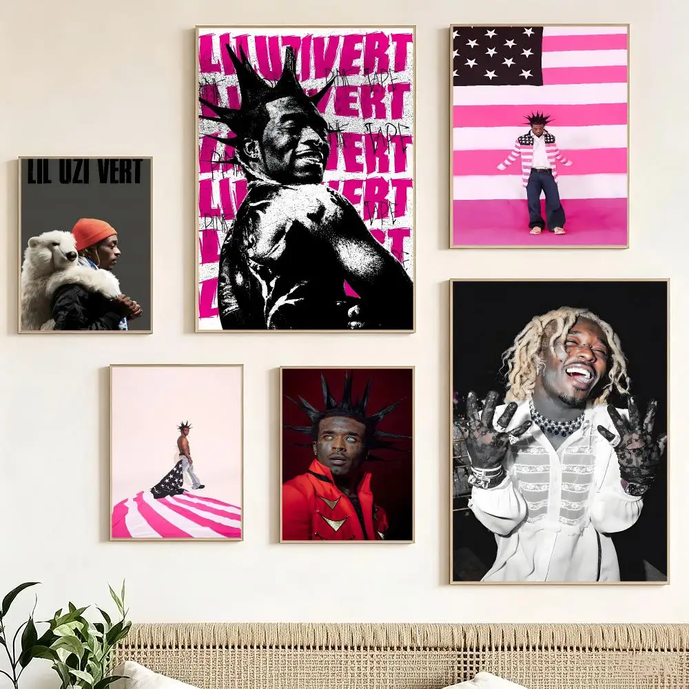 Trap Hip‑hop L-Lil Uzi Vert Poster Print Painting Home Decor for Bedroom Living Room Hallway