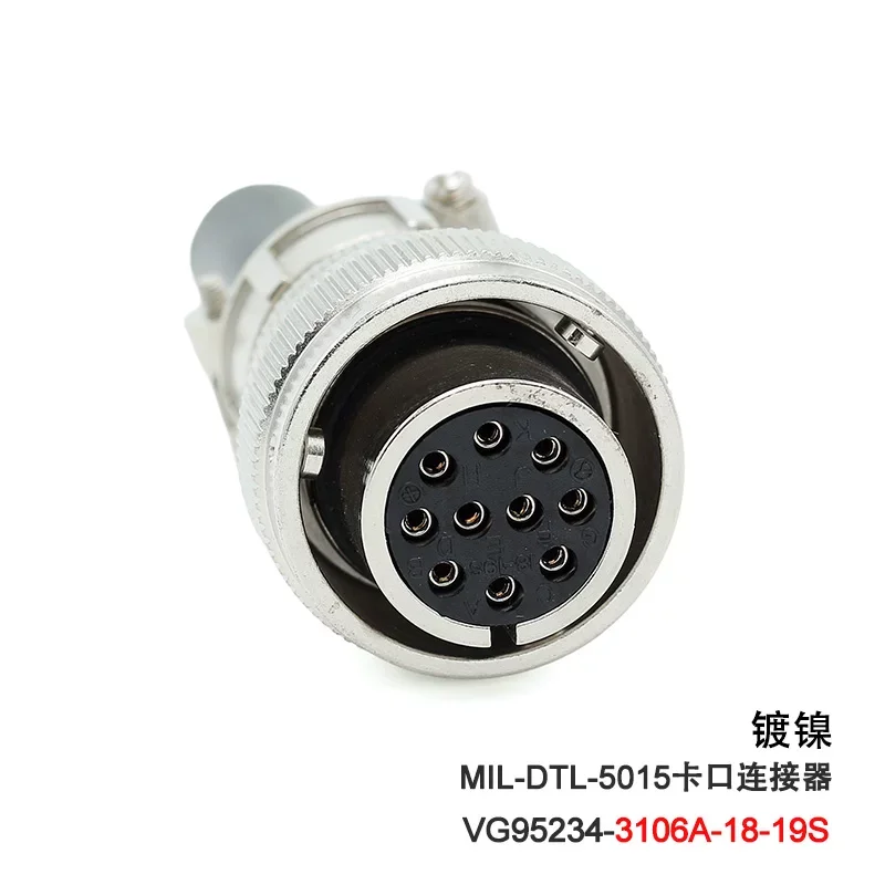 MS3108A MS3106A MS3102A VG95234 18-19S 18-19P 18-19 Bayonet Connector 10 Pin Core Plug Socket Buckle Type CA06COM CA08COM