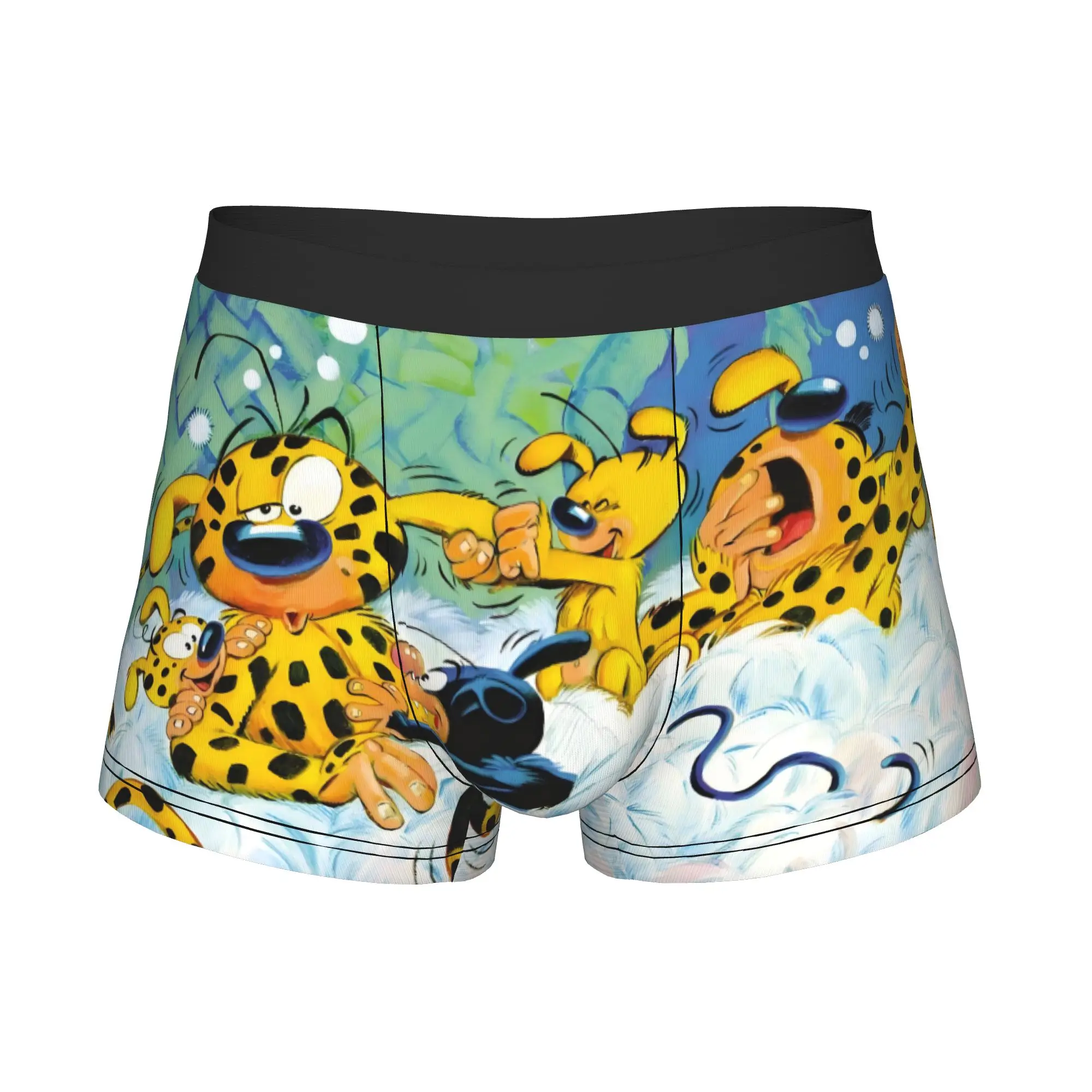 Funny Marsupilami A family Boxers Shorts Panties Male Underpants Breathable Comic Classics Briefs Underwear