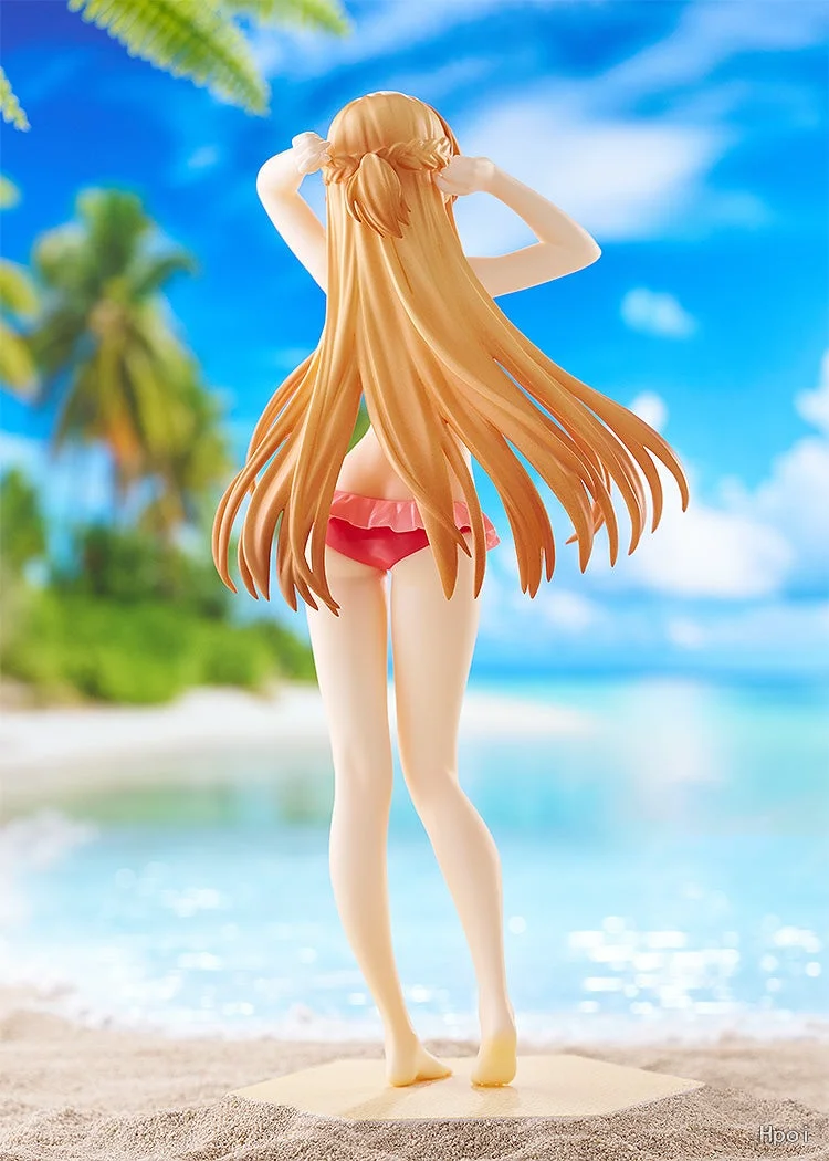 

В наличии Оригинальный GSC POP UP PARADE BEACH QUEENS Sword Art Online Attack: Сумеречная Асуна Фигурки Аниме Модель Игрушки Подарки
