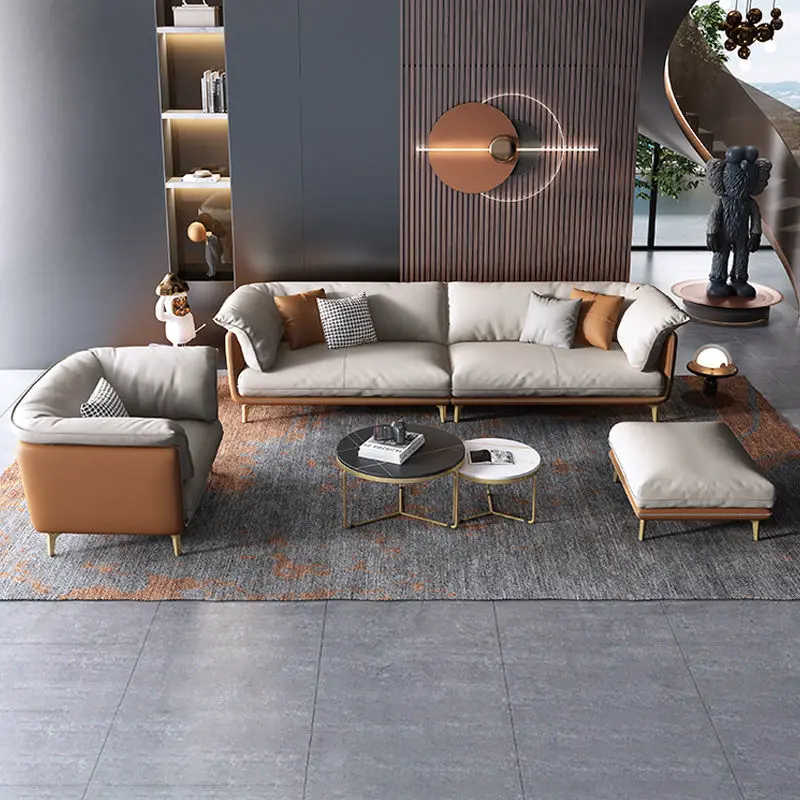 

&c New Modern Simple Light Luxury Latex Living Room Office Small Family Technology Cloth Sofa