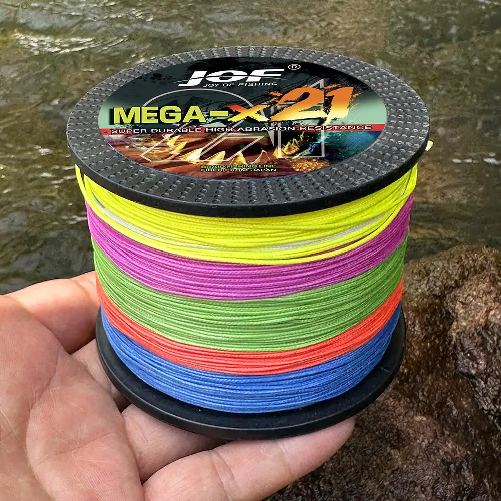 JOF X21 300M Starke Webt Geflecht PE Angelschnur Multifilament 21Strang Hohlkern Meer Angelschnur Ozean Felsen Angeln 27-212LB – Detail 5
