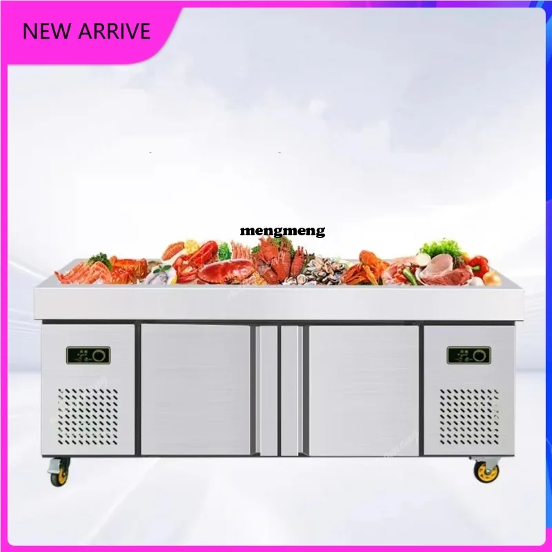 

M138 Salad Fridge Pizza Preparation Table Countertop Refrigerator Kitchen Undercounter Refrigerators Salad Cooler