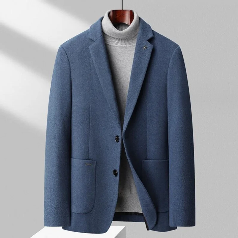 

New High Quality Wool Fashion Handsome Trend Business Casual Suit Coat Casual Business Young Suit Slim Blazers M-4XL