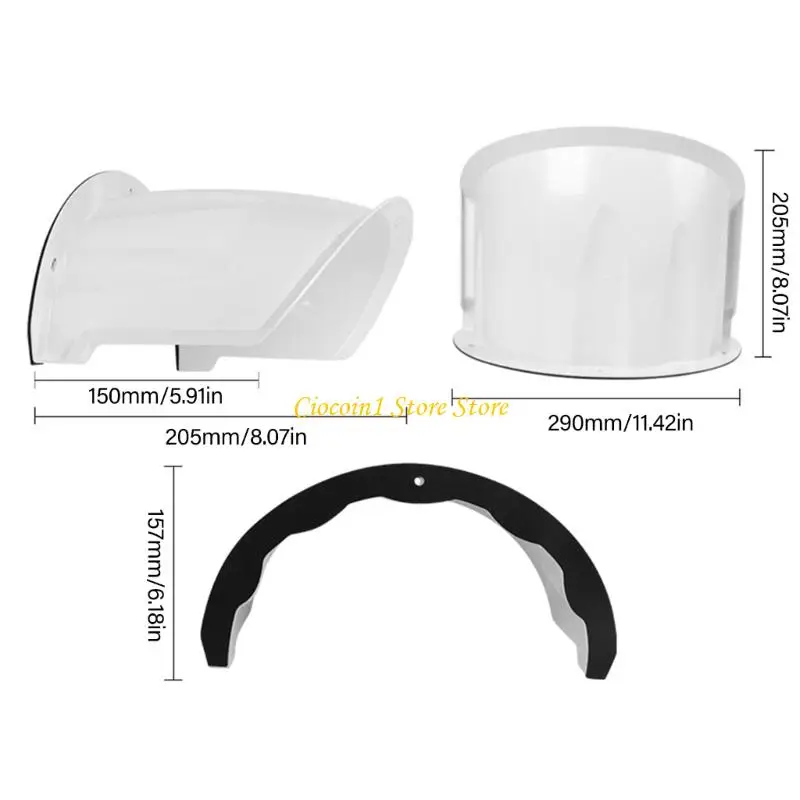 A3PC Camera Sunshade Impact Resistant Protective Housing Plastic Construction Weatherproof Cover Outdoor CCTV Installations