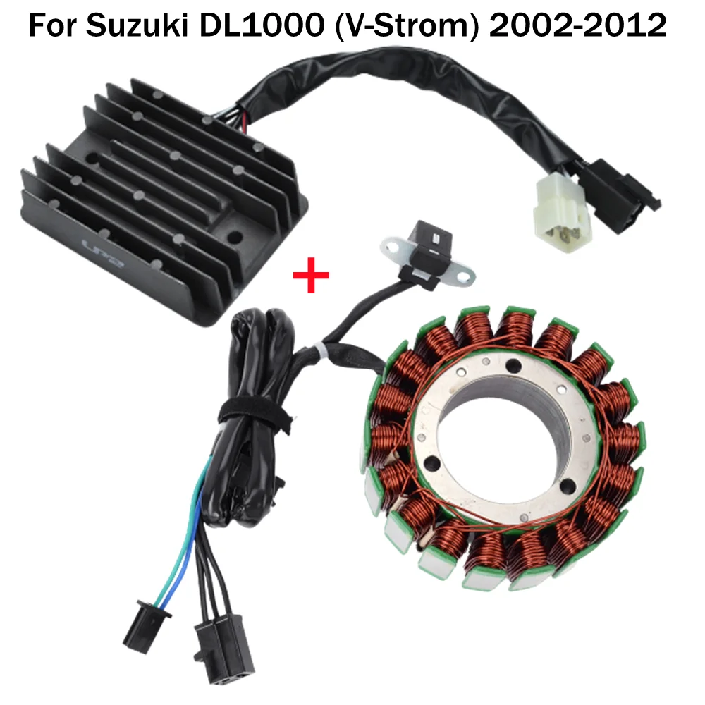 For Suzuki DL1000 V-Strom 2002-2012 Motorcycle Regulator Rectifier + Stator Coil DL 1000 V Strom 2011 2010 2009 2008 2007 2006