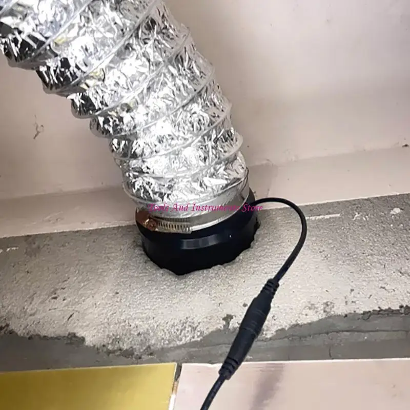 Hiệu quả cao Quạt ống xả 12V 110mm đến 100mm cho phòng tắm của nhà bếp và nơi trú ẩn thú cưng Chicken Kitchen thông gió