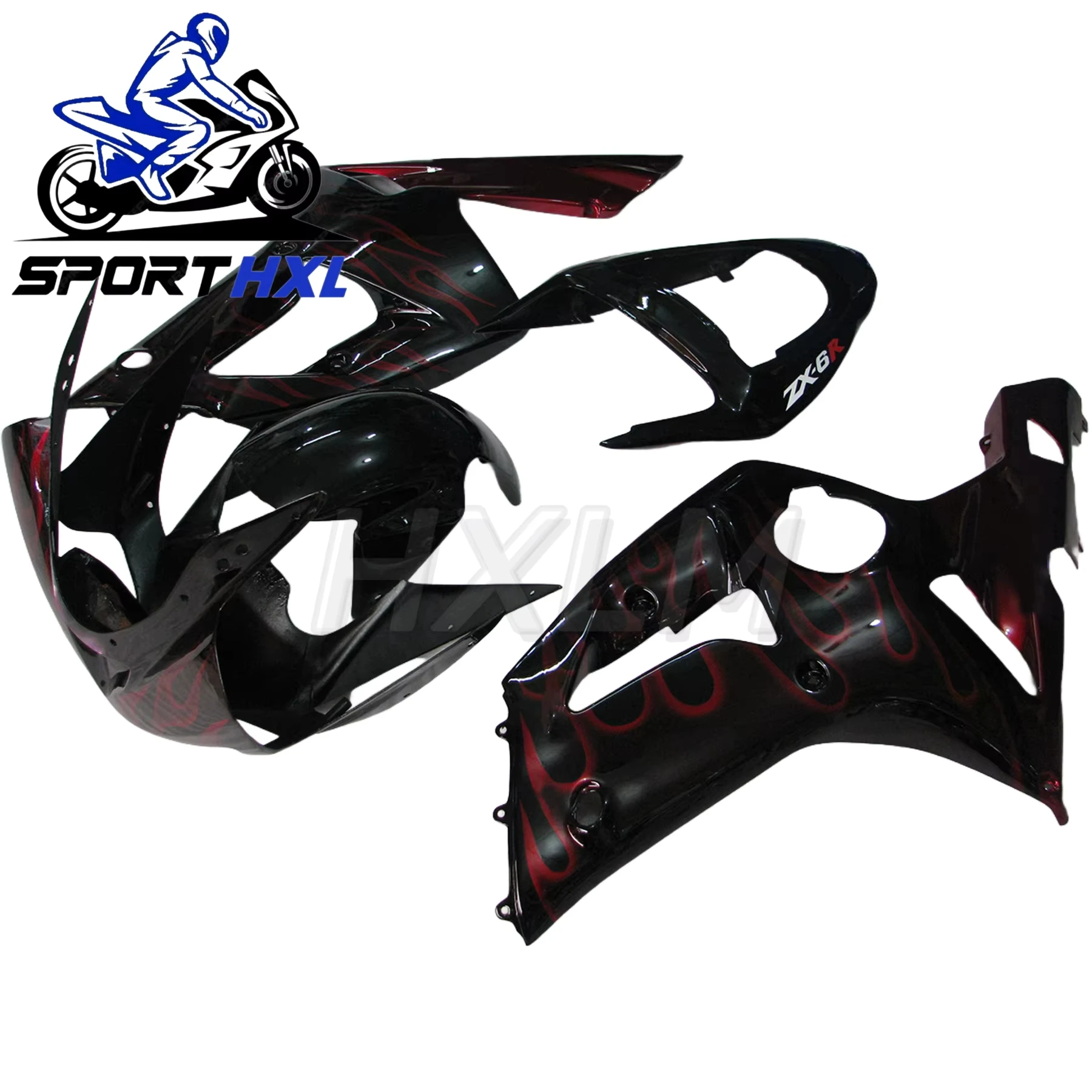 For Kawasaki ZX-6R ZX6R ZX600 636 2003 2004 Motorcycle Accessories Bodywork Set Injection ABS Plastics Full Fairings Panel Kit - view 6