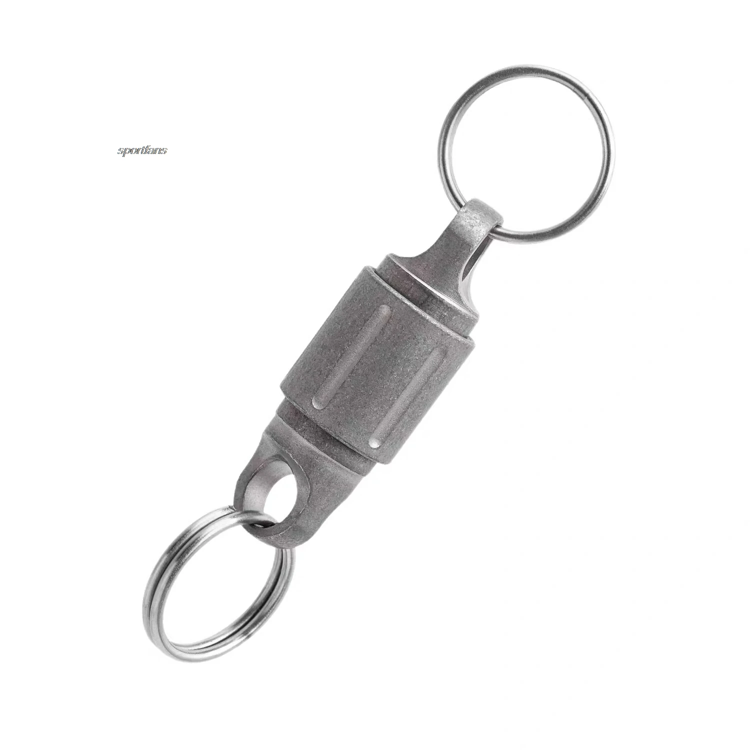 Titanium Alloy Magnetic Universal Keychain Quick Connect Key Holder With Stainless Steel Key Rings