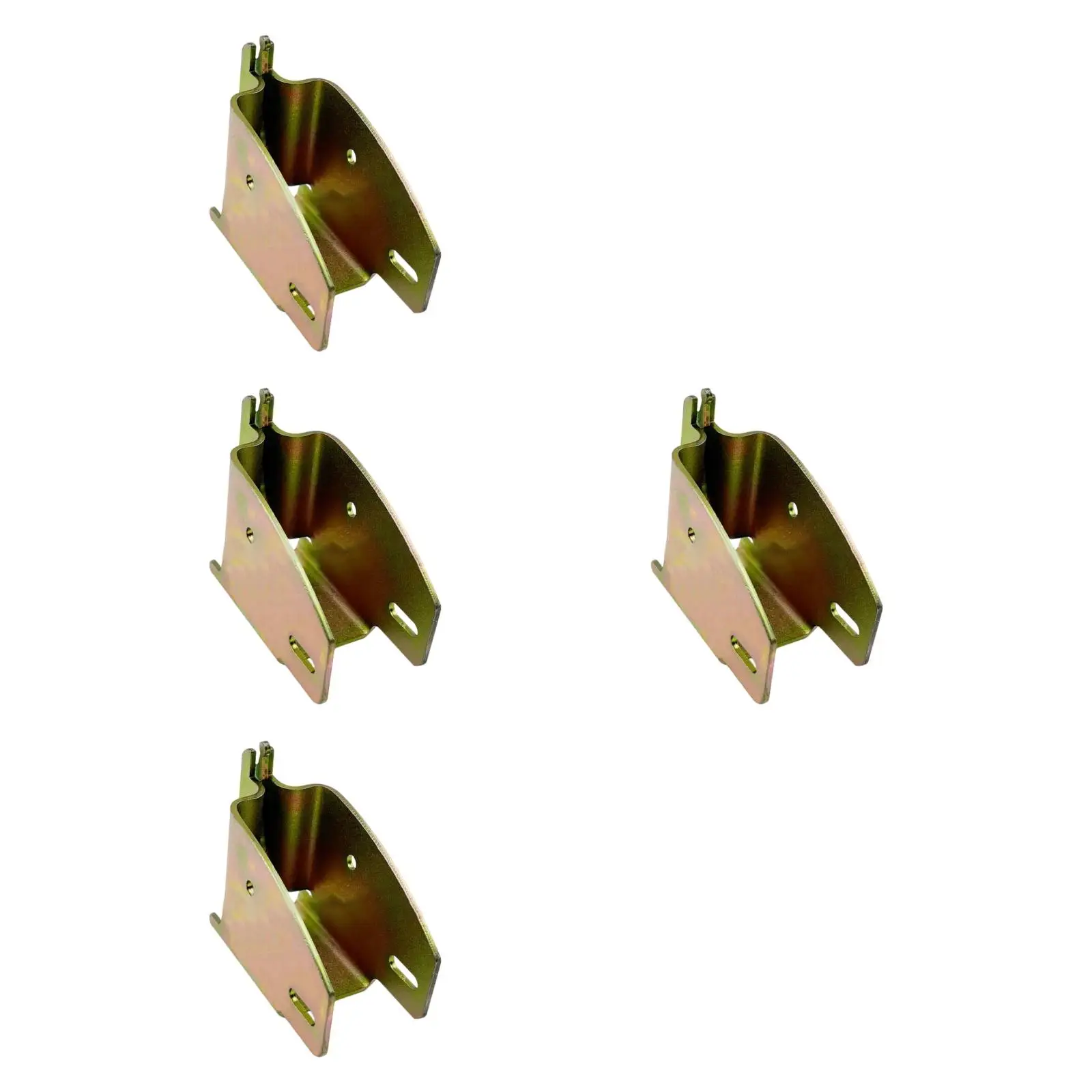 

E Track Wood Beam End Sockets Heavy Duty Iron Brackets Fittings Easy Install Storage Lumber Holder for Truck Trailer