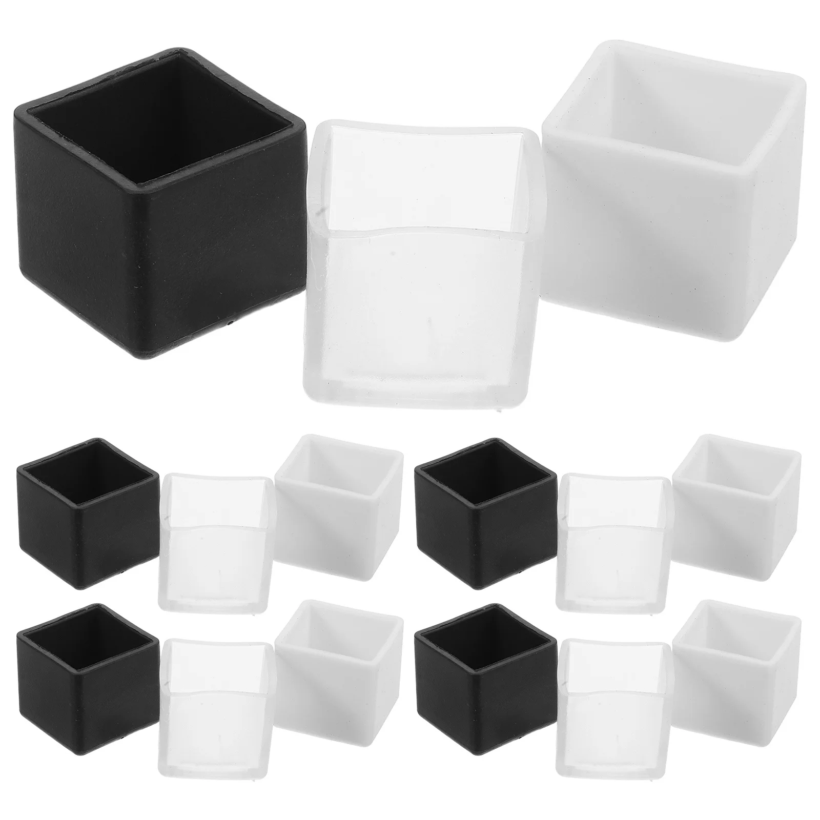 

36Pcs Chair Leg Floor Protectors Square Furniture Cups Anti Slip Pads Covers for Hardwood Floors Furniture Feet Cushion Pads