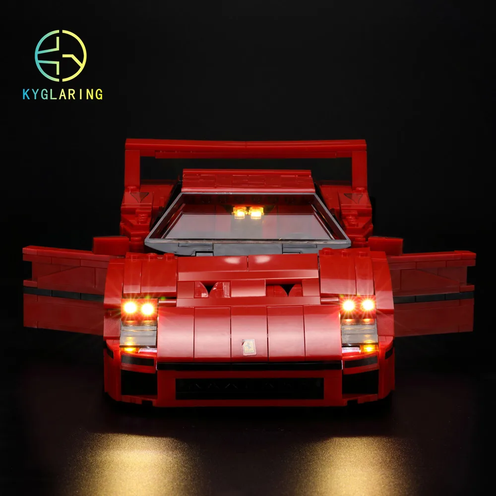 

Kyglaring Led Lighting Set DIY Toys For Technic 10248 Creator Series F40 Car (Not Included Building Blocks)