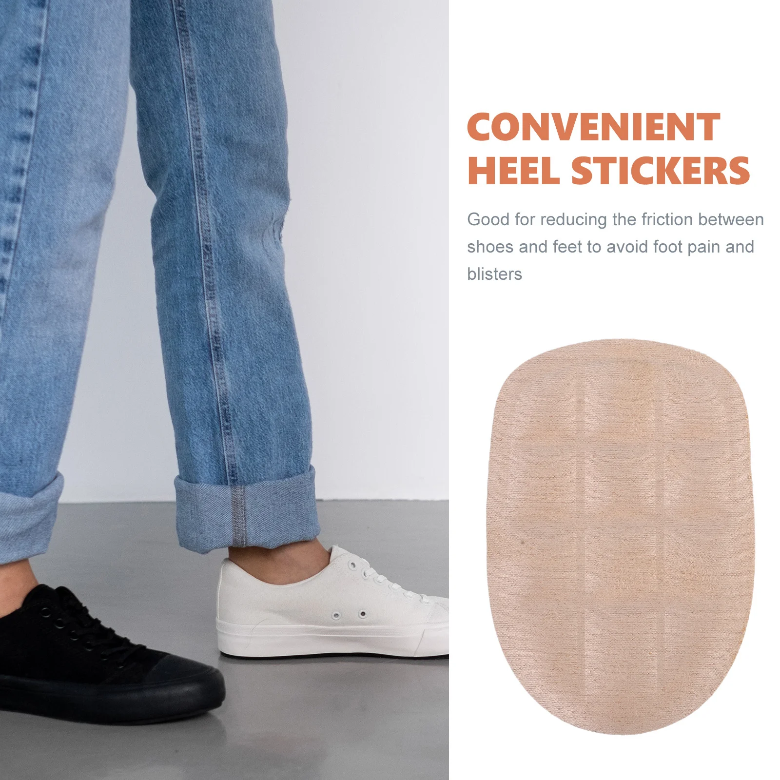 

4Pairs Comfortable Breathable Massage Shoe Heel Pads Gel Cushions Soft Heel Protectors for High Heels Sneakers Loafers Boots