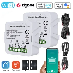 スマートガレージドアオープナー,wifi,tuya,zigbee,コントローラースイッチ,ブレーカーアプリ,リモコン,Alexa,GoogleHomeと互換性があります