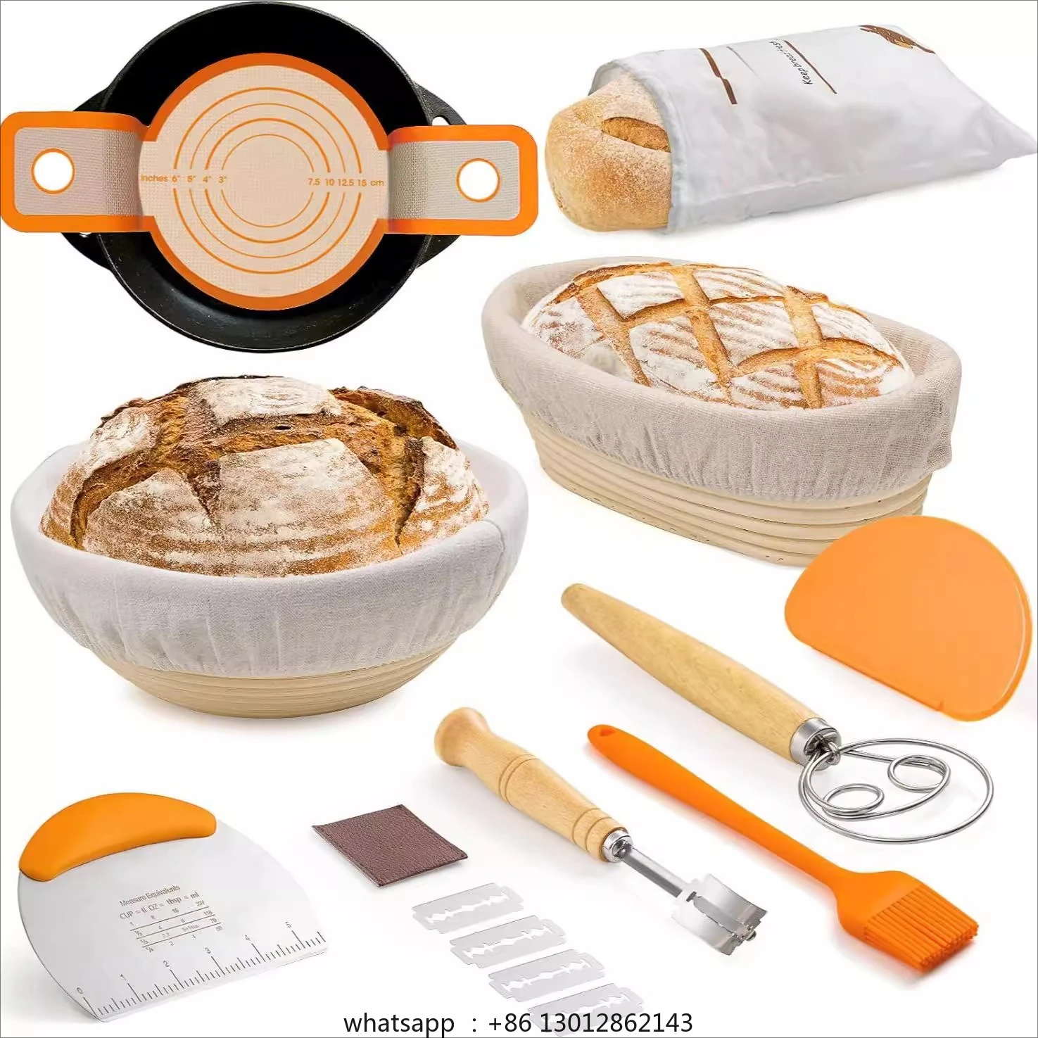 

Bread Leavening Basket Set Oval